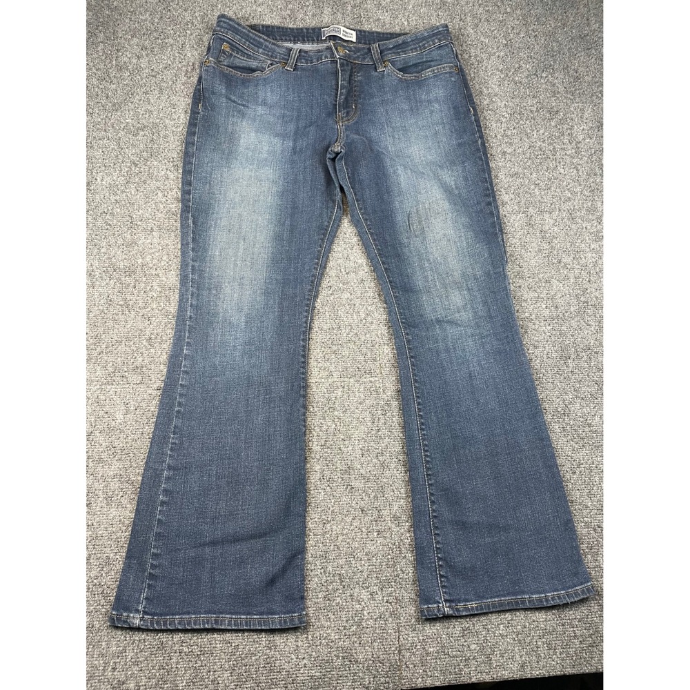 Signature by Levi Strauss Modern Bootcut Jeans Blue Wash Women Size 16 Short